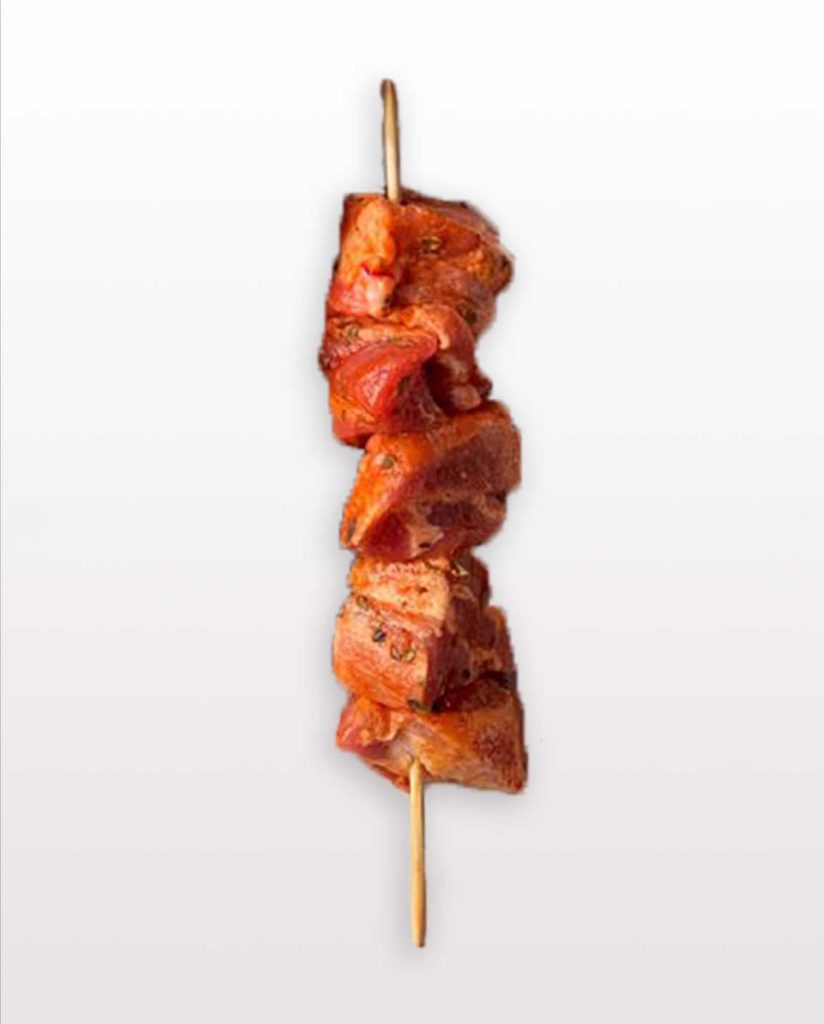 Pincho moruno, pincho moruno para barbacoa, carne para barbacoa.