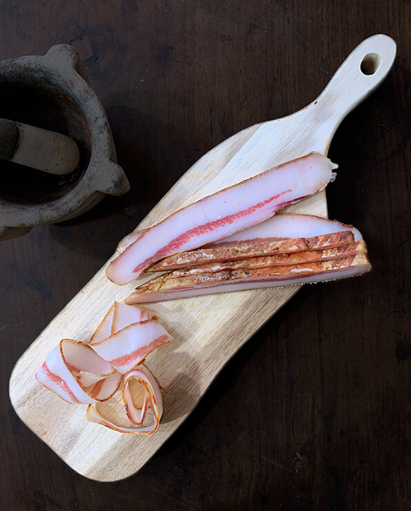 Cortes para comprar papada curada online, papada curada, lonchas de papada curada