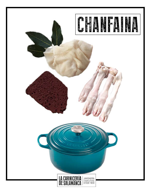 Ingredientes para chanfaina