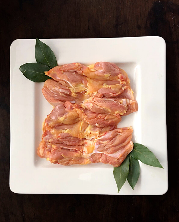 Comprar contramuslos de pollo de corral deshuesados