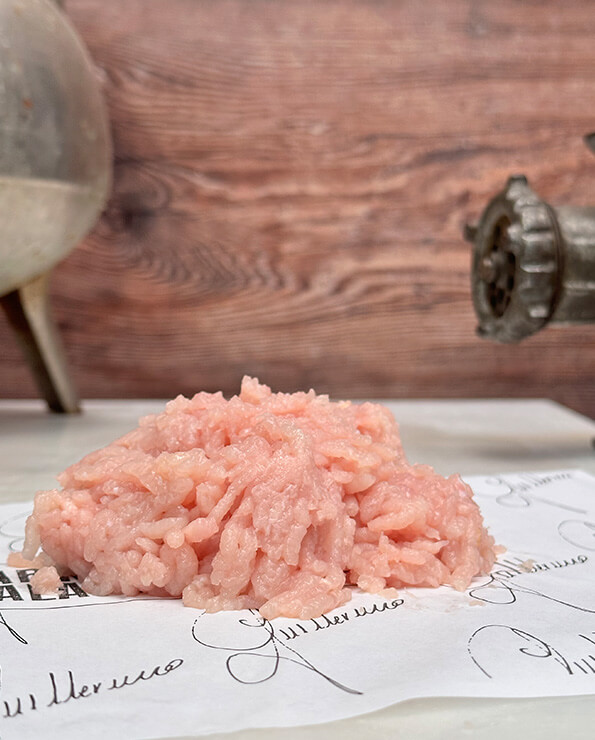 Comprar carne picada de pollo campero online, picada al momento sin aditivos