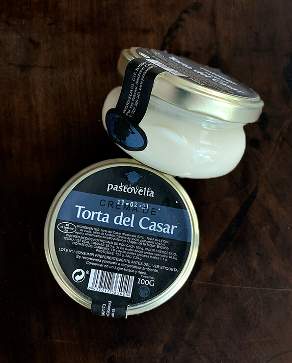 Crema de torta del casar, torta del casar.