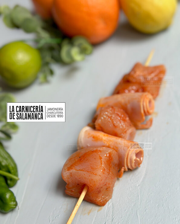 Brocheta de pollo y bacon de La Carnicería de Salamanca