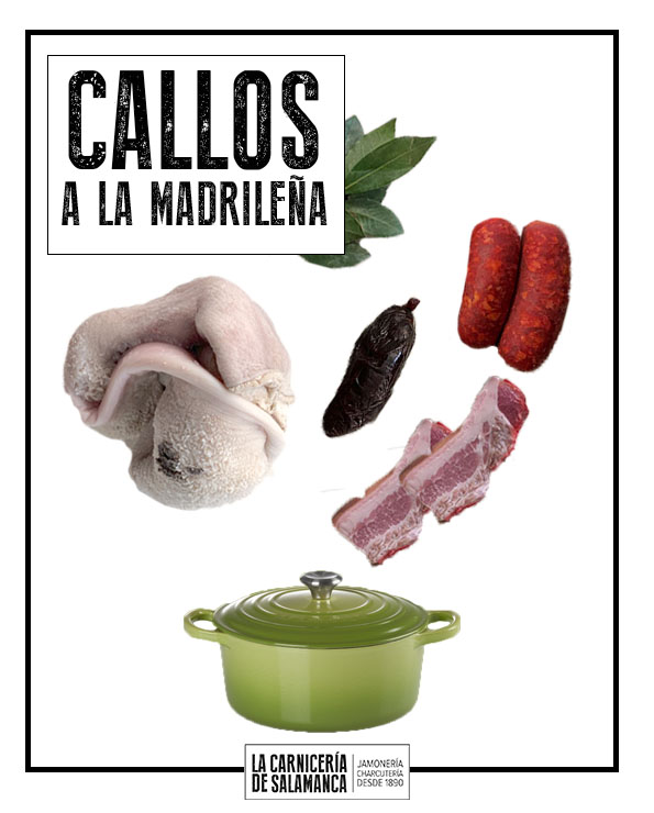 Ingredientes para callos a la madrileña
