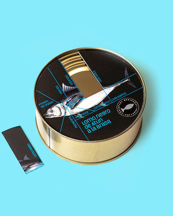 Lata Güeyu Mar de lomo alto de atún a la brasa