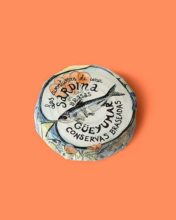 Colas de sardinas en lata braseadas Güeyumar