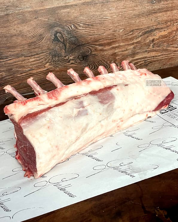 Rack de cerdo o costillar de cerdo, carré de cerdo, chuletero de cerdo, carne de cerdo de La Carnicería de Salamanca.