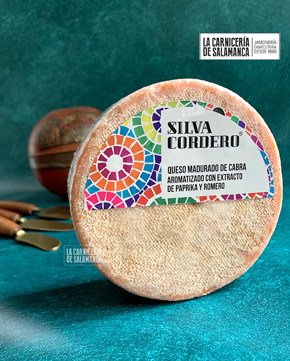 Queso madurado de cabra Silva Cordero, foto de La Carnicería de Salamanca, carnicería online Picante paprika