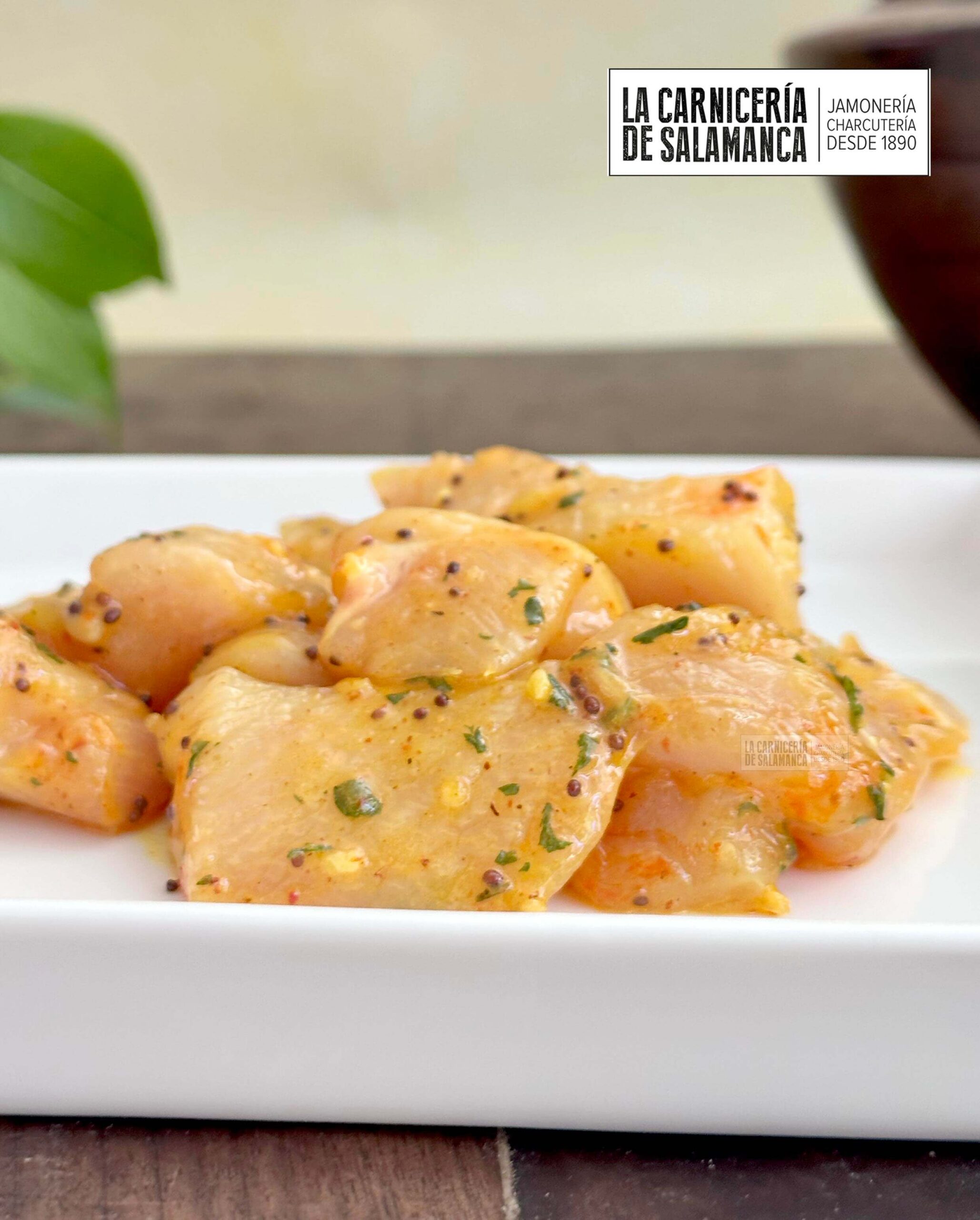 Pechuga de pollo a la mostaza y miel disponible para comprar online en nuestra carnicería, dónde encontrarás todo tipo de carne para envío a domicilio.