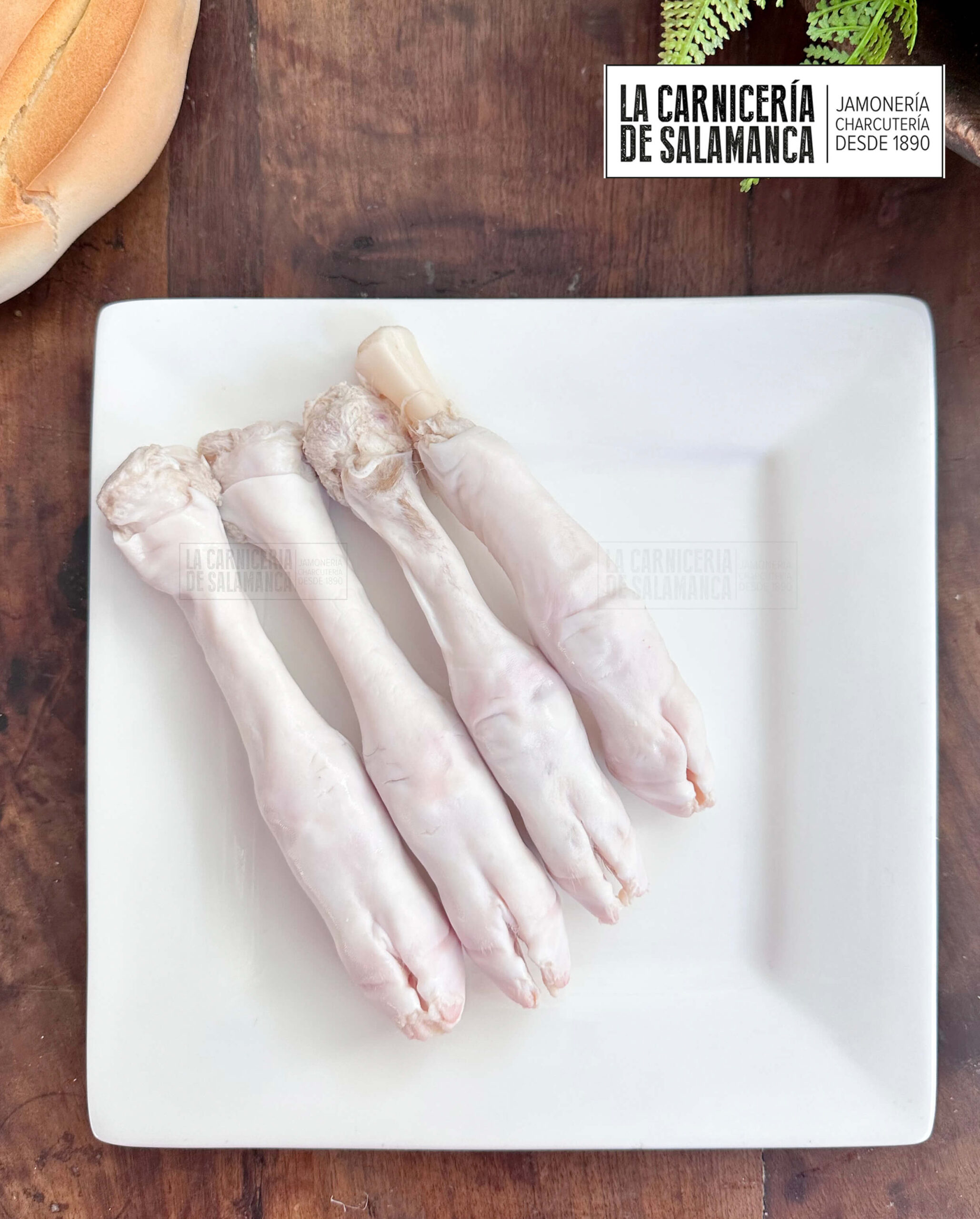 Manitas de cordero lechal o patas de cordero lechal disponibles para comprar en nuestra carnicería online: La Carnicería de Salamanca.