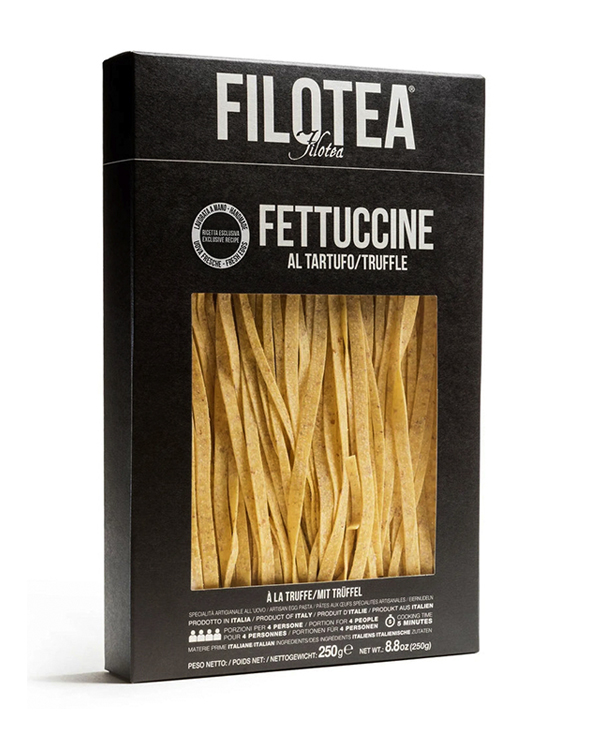 Fettuccini trufados Filotea – pasta italiana artesanal con trufa negra