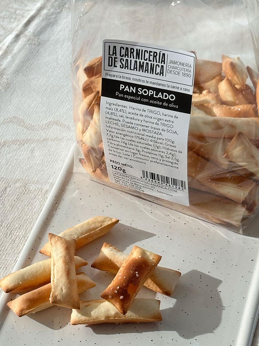 Pan soplado artesanal con aceite de oliva | La Carnicería de Salamanca