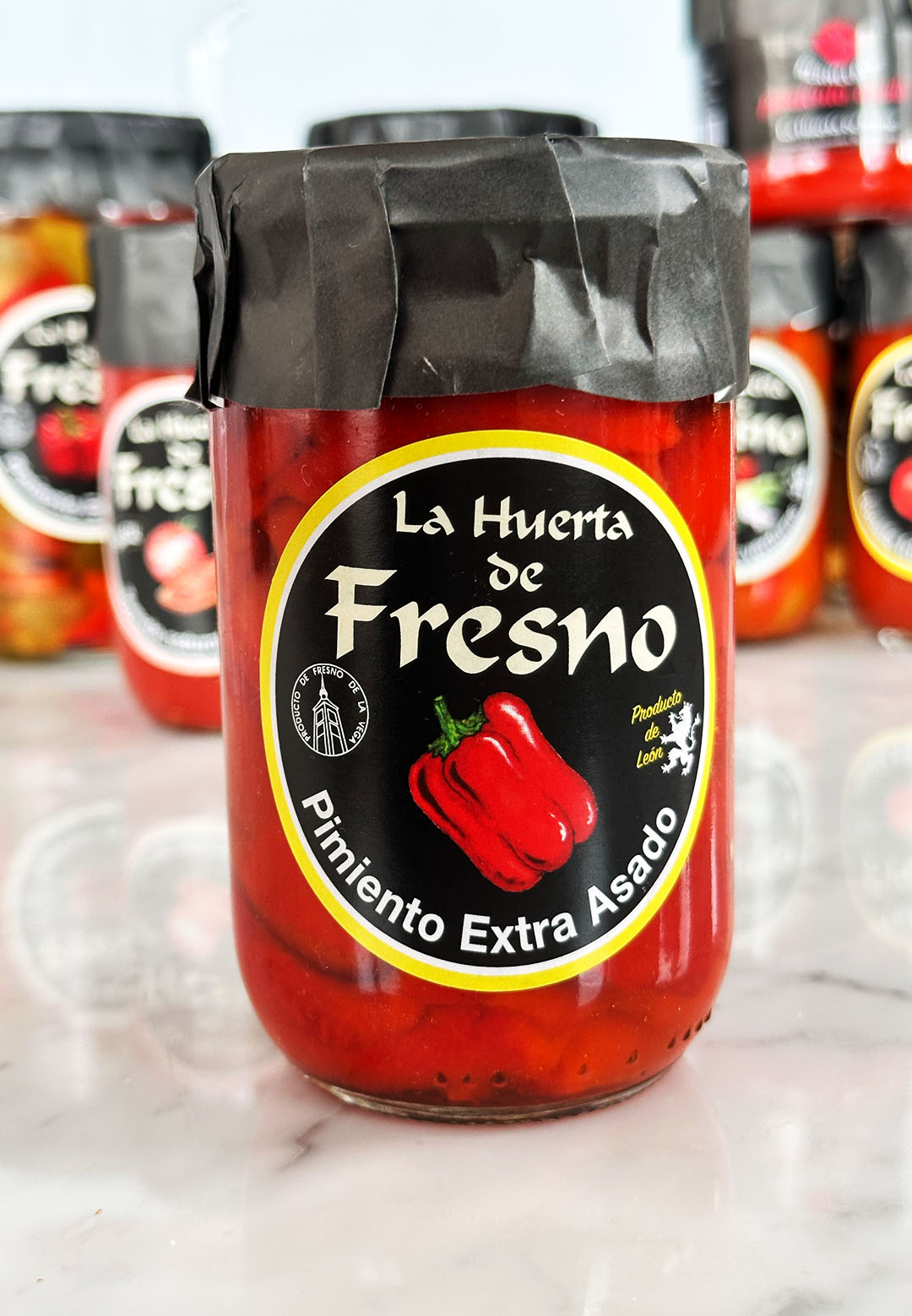Pimiento extra asado La Huerta de Fresno en tarro de cristal