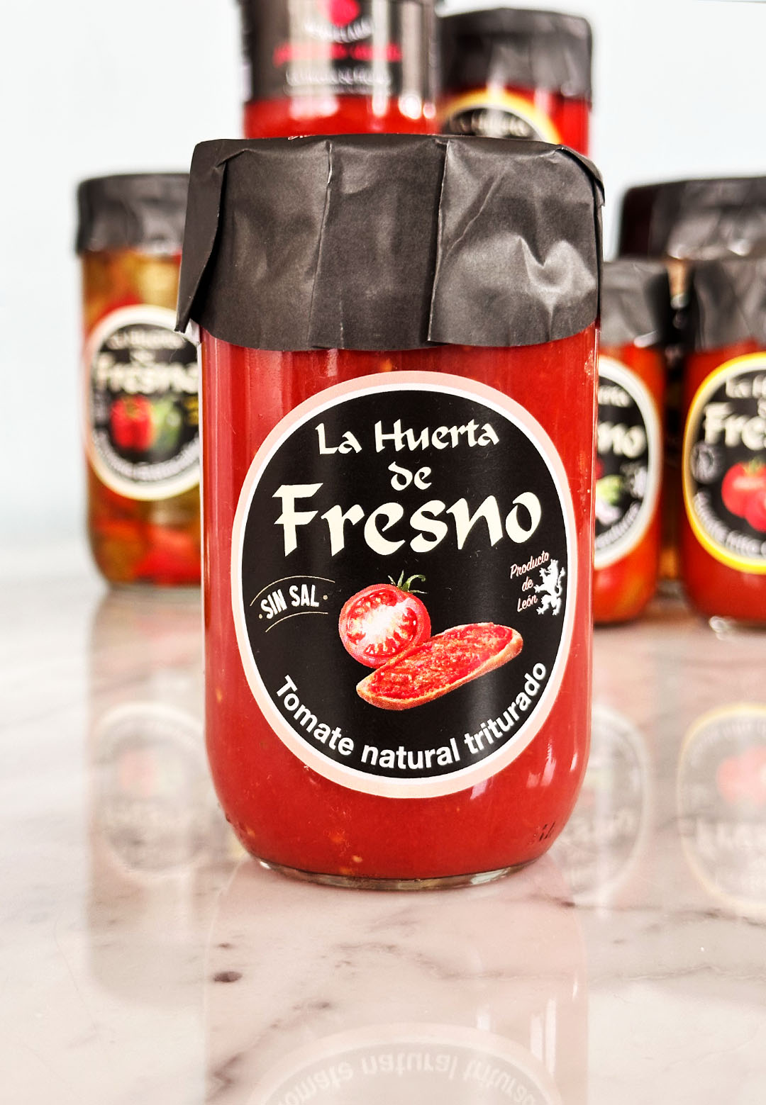 Tomate natural triturado sin sal La Huerta de Fresno tarro 310 gramos comprar tomate natural online