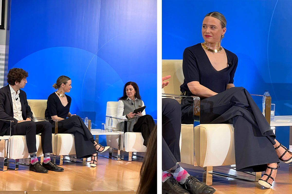 María Hernández Mesonero de La Carnicería de Salamanca interviniendo como ponente en la jornada Comercio Conectado del Gobierno de España sobre digitalización del comercio minorista